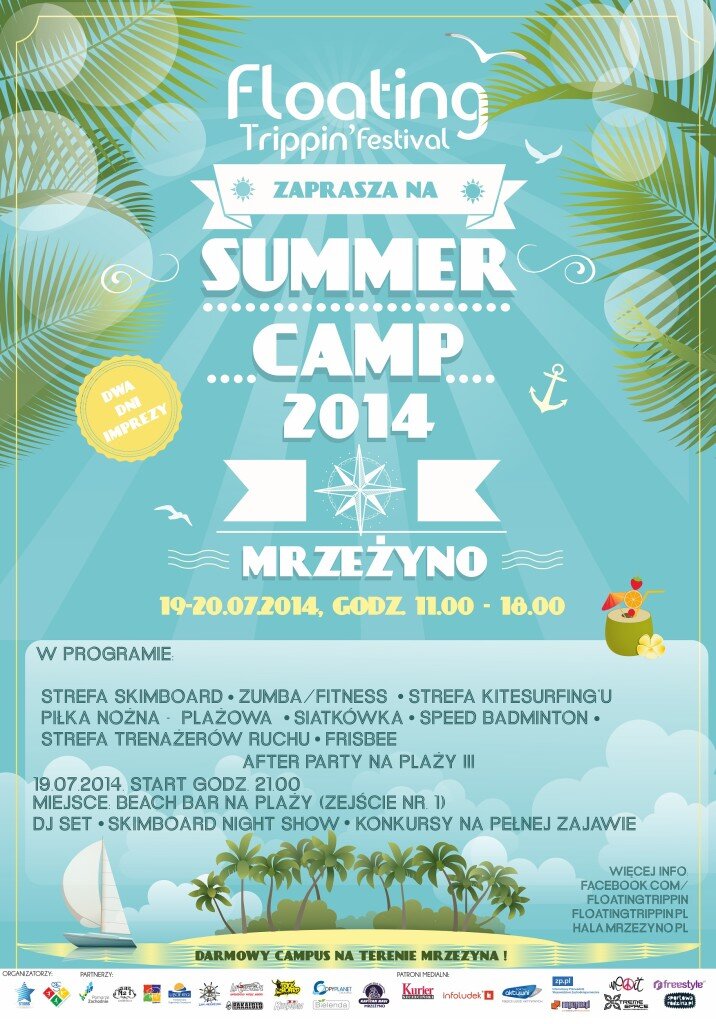 Plakat Summer Camp Mrzeżyno 2014