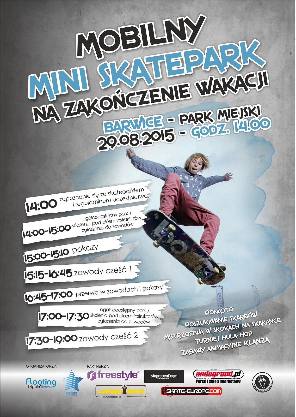 Skate Jam Barwice - plakat (mniejszy)